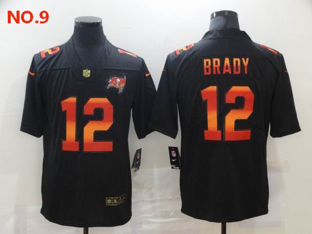 Men's Tampa Bay Buccaneers #12 Tom Brady Jesey NO.9;